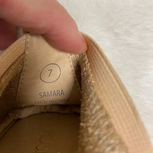 Yosi Samra Samara Foldable Ballet Flat in Ballet Pink Leather, size‎ 7
