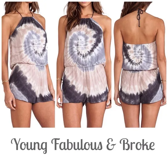 Young Fabulous &amp; Broke  Tie Dye Romper