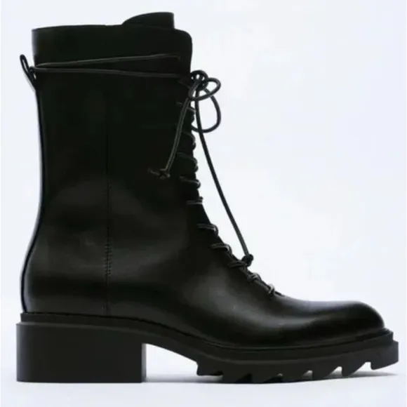 Zara Combat Boots, NWOT