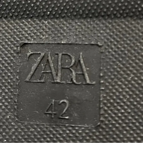 ZARA ELASTICATED RAIN BOOTS BLACK W 10.5/M 9.5‎ Unisex