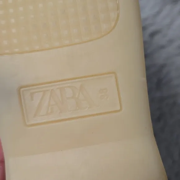 Zara light tan beige suede penny loafers