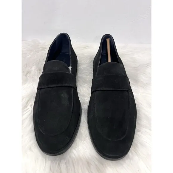 Zara Men Penny Loafers Suede Navy Blue Slip-On Size US 11 EUR 44  2600/420