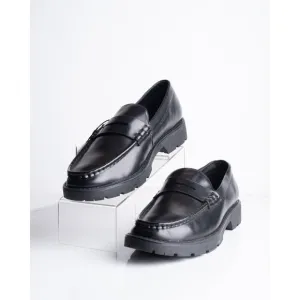Zara Mens Ortholite Faux Leather Penny Loafers Black US 12 EU 45 2612/320 NWT