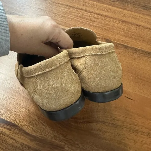 Zara Suede Penny Loafers