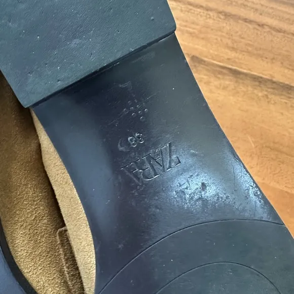Zara Suede Penny Loafers