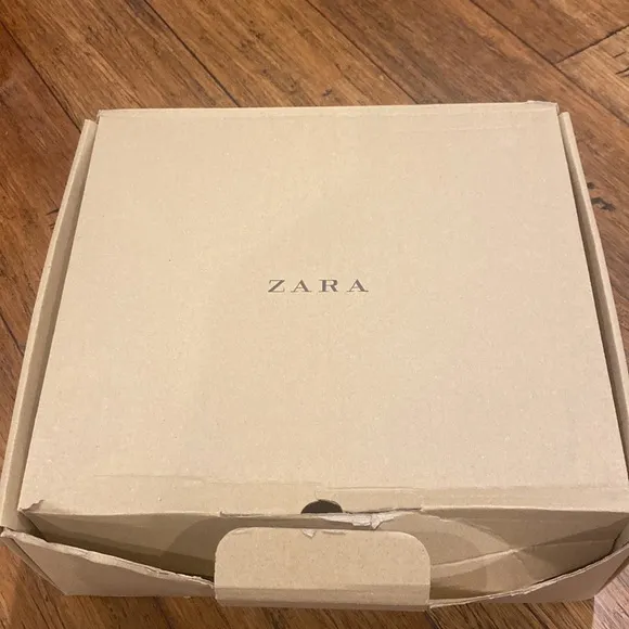 Zara white chunky lace up boots