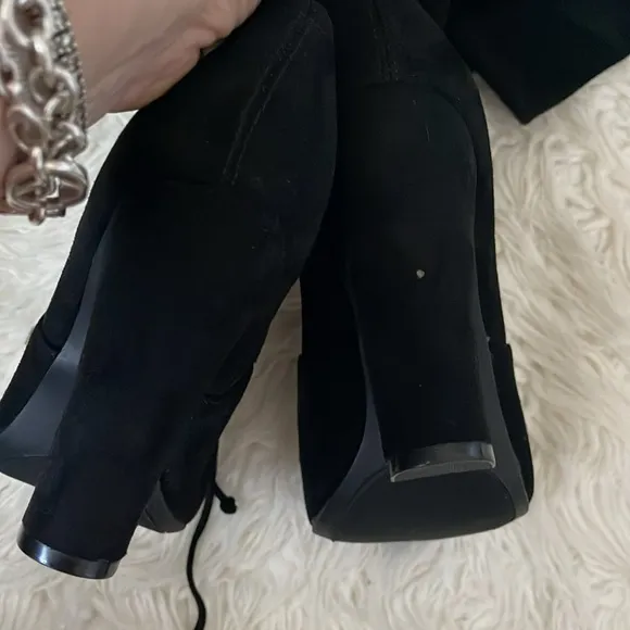 ZIGISOHO Black Over-the-Knee Boots Calf 8.5”
