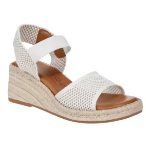 Zodiac Women's Noreen Ankle Strap Espadrille Wedge Sandals White Size 5