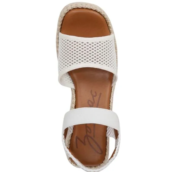 Zodiac Women's Noreen Ankle Strap Espadrille Wedge Sandals White Size 5